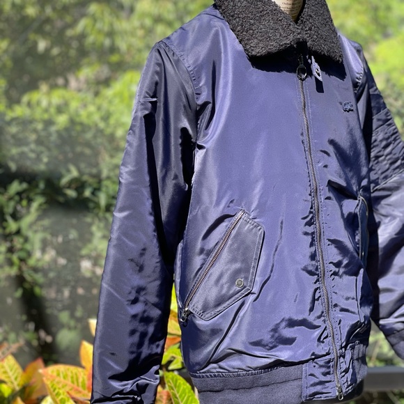 LACOSTE SHERPA COLLAR PADDED BOMBER JACKET [BH8405] - Picture 2 of 11